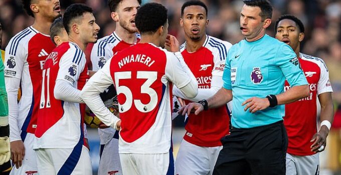 Arsenal Fined for Player Misconduct Following Myles Lewis-Skelly's Red Card at Wolves