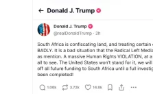 Trump Plans to Halt Funding for South Africa Due to Land Seizure Policy