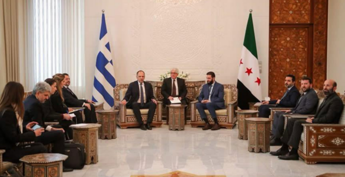 Gerapetritis Holds Talks with Syria’s President and Foreign Minister