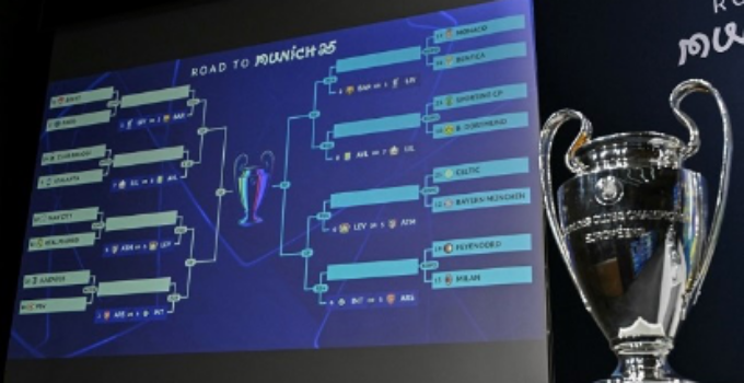 Champions League Round of 16 Play-Off: Man City Set to Face Real Madrid (Full List Inside)