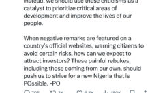 Peter Obi Encourages Nigerians to View Kemi Badenoch's Criticism as an Opportunity for Improvement
