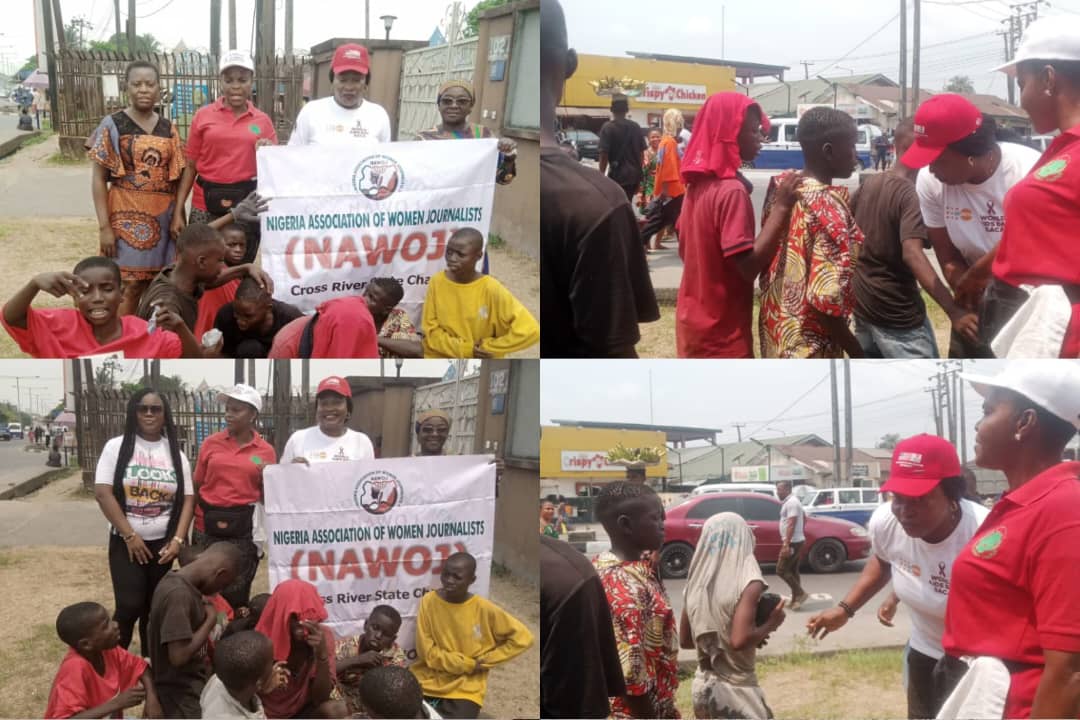 Female Journalists Distribute Gifts to Street Children on Valentine’s Day in Calabar
