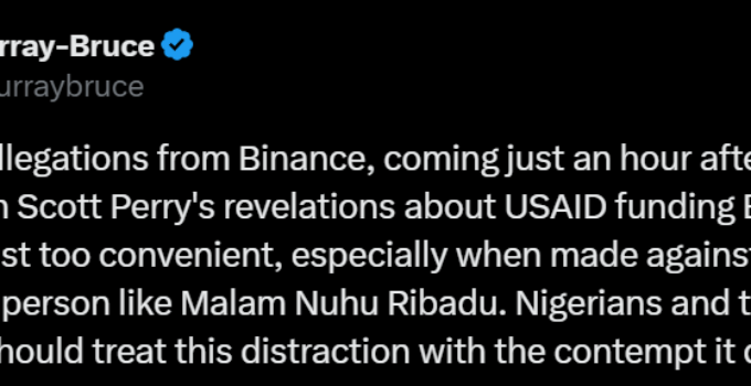 Ben Murray-Bruce Calls on Binance's Gambaryan to Take Lie Detector Test Amid Allegations Against NSA Nuhu Ribadu