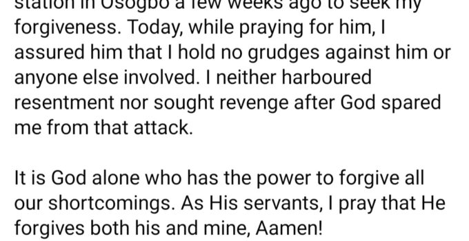 Aregbesola Offers Forgiveness to Man Who Tried to Assassinate Him in 2006