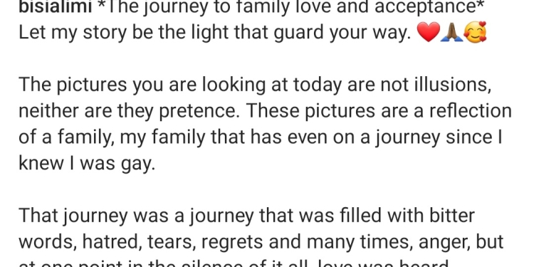 From Rejection to Acceptance: Bisi Alimi Celebrates His Family's Love and Support