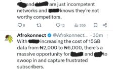 From 2K to 6K: Trends on X as Telecom Raises Tariffs