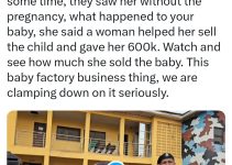 Woman Sells Baby for N4 million, Gives Mother N600,000