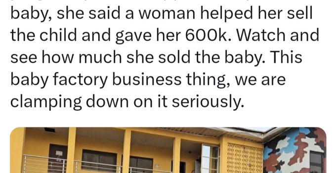 Woman Sells Baby for N4 million, Gives Mother N600,000