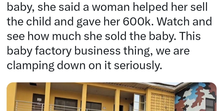 Woman Sells Baby for N4 million, Gives Mother N600,000