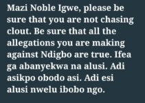 Actor Ugezu J. Ugezu Responds to Noble Igwe’s Critique of Igbo Men’s Public Behavior