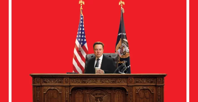 Elon Musk Featured on New Time Magazine Cover Sitting Behind the Resolute Desk as U.S. President