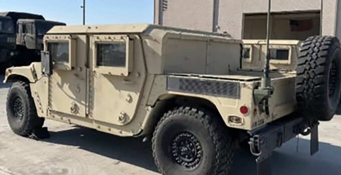 Man Arrested for Stealing 3 Humvees and Other Military Equipment from Orange County Facility