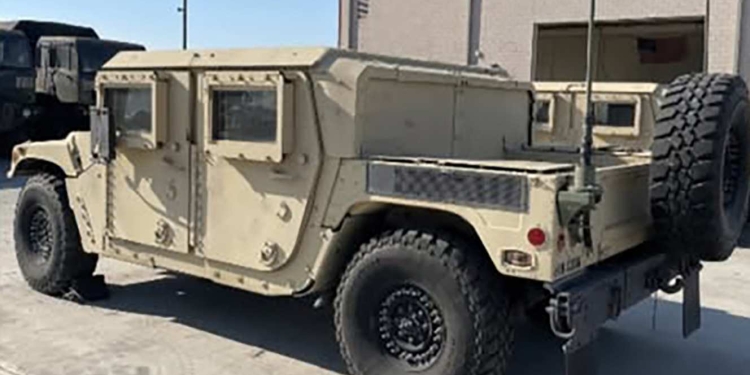 Man Arrested for Stealing 3 Humvees and Other Military Equipment from Orange County Facility