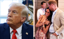 "I'll give him space—he's dealing with enough issues with his wife, who's not great," Donald Trump states, confirming he won't deport Prince Harry from the US.
