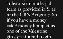 Valentine's Day: Lawyer Stan Alieke Warns Nigerians That Creating Money Cakes and Money Bouquets is Illegal