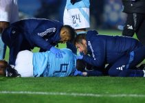 Super Eagles Striker Endures Harrowing Head Collision in FA Cup Thriller