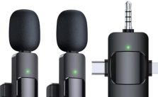 PQRQP 3-in-1 Wireless Lavalier Microphones for iPhone - Now Available at 38% Off!
