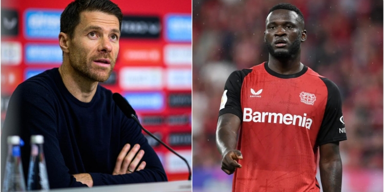 Bayer Leverkusen's Coach Xavi Alonso Affirms Victor Boniface's Failed Transfer to Saudi Arabia Won't Impact Him