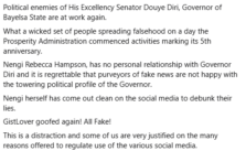 Governor Douye's Aide Refutes Rumors About Expecting a Child with Nengi