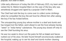 Teenage Boy in Critical Condition After Alleged Drugging and Assault by Prominent Delta Chief