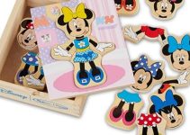 Melissa & Doug Disney Minnie Mouse Mix and Match Dress-Up Wooden Play Set (18 Pieces) – Now 12% Off!