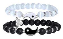 SmileBelle Magnetic Couple Bracelets: Perfect Valentine's Gift for Boyfriend & Girlfriend - Ideal Anniversary or Birthday Surprise for Her, Now 29% Off!