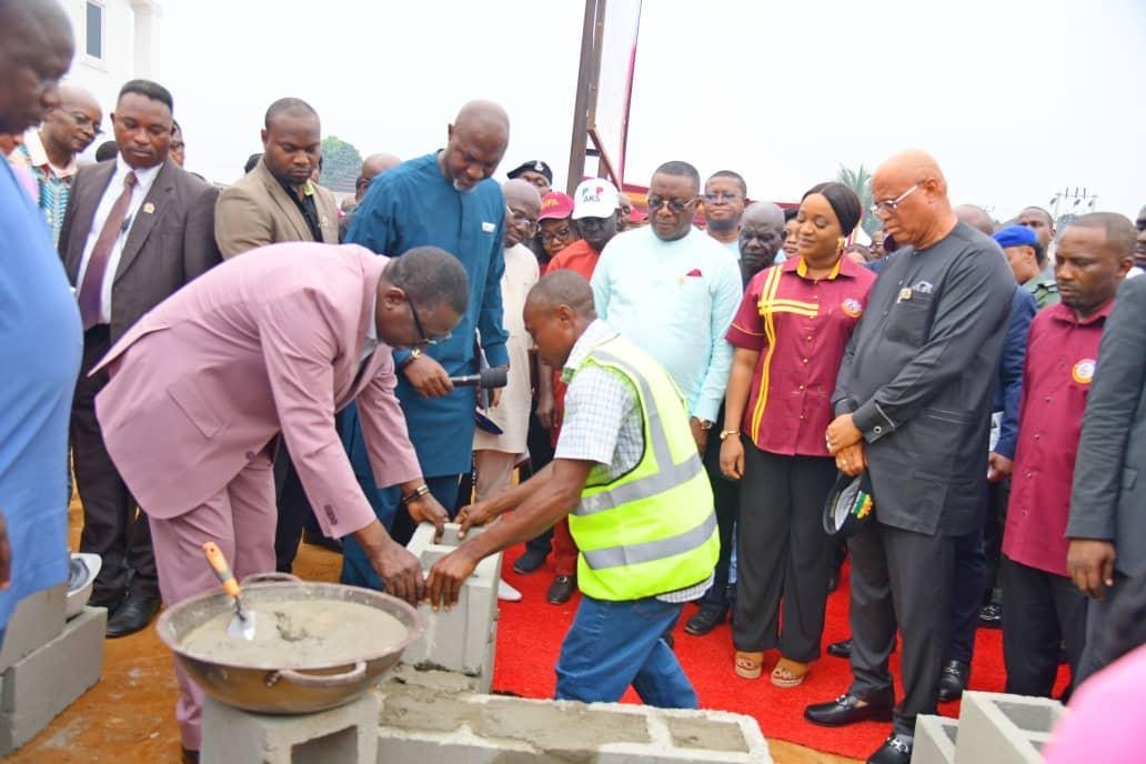 ea1ff318 03fc 4f87 9b85 15b4a36978e0 GIFA at One, Redefines Charity as Gov. Eno Lays Foundation for House