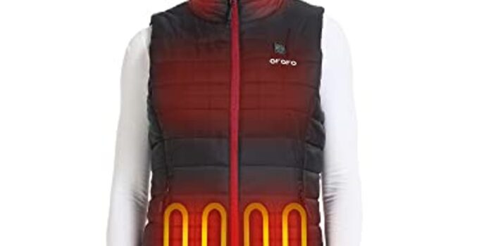 ORORO Women’s Lightweight Heated Vest with Battery Pack (Black) – Now 12% Off!