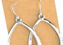 Bohemian Teardrop Hoop Earrings in Sterling Silver – Statement Jewelry Now 12% Off!