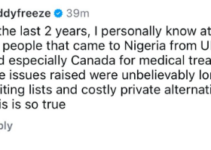 Daddy Freeze Supports Health Minister’s Assertion that Patients from the UK and US Travel to Nigeria for Medical Care