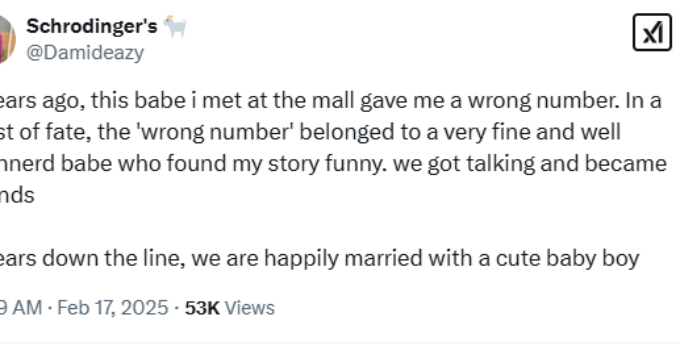 X-user Reveals Fascinating Tale of Meeting His Wife