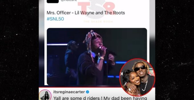 Reginae Carter Defends Lil Wayne Against Critics of 'SNL 50' Performance