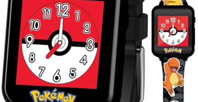 Accutime Kids Pokémon Pikachu Black Digital LED Quartz Watch with Camera – Now 22% Off!