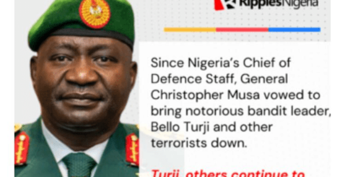 ICYMI: Five Months On, Nigeria’s Defence Chief Musa Still Yet to Fulfill Promise to Capture Bandit Kingpin Turji