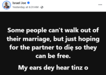 Human Rights Activist Claims Some People Anticipate Their Partner’s Death for Freedom