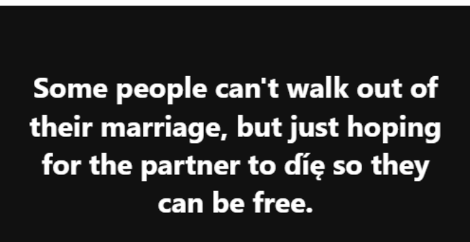 Human Rights Activist Claims Some People Anticipate Their Partner's Death for Freedom