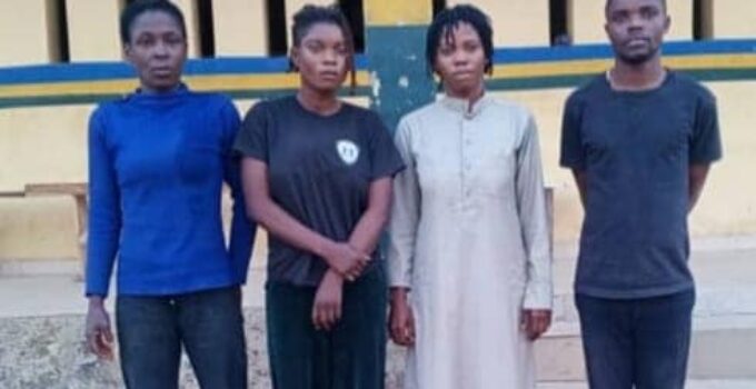 Police Showcase Woman and Neighbors Who Conspired to Steal Her Cousin's Six-Month-Old Baby for Sale in Abuja