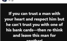 Women Should Distance Themselves from Men Who Can’t Trust Them with Their Bank Cards, Says Ghanaian Lawyer