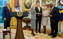 Pam Bondi Sworn in as U.S. Attorney General with a Commitment to Curb the 'Weaponization' of the Justice Department