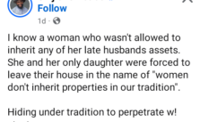 Nigerian Man Reveals Story of a Woman Denied Inheritance of Her Late Husband's Assets