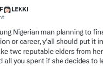 Consult a Lawyer: Nigerian Woman’s Advice for Men Supporting Their Fiancée’s Education or Career