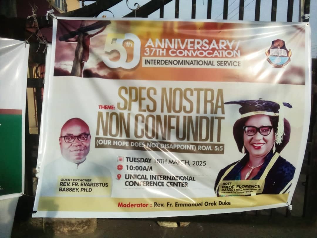 2a250999 0325 48ed 86d0 db2df2a394f0 Clergy Urges UNICAL Graduates to Become Instruments of Hope to Society.