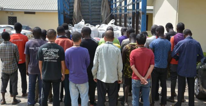 EFCC Arrests 31 Suspected Illegal Miners, Including 4 Chinese in Jos