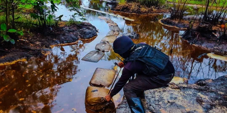 Civil Defence Uncovers Illegal Crude Oil Reservoir in Rivers
