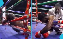 Nigerian Boxer Segun Olanrewaju Loses Consciousness and Passes Away in the Ring During Fight in Ghana (Video)