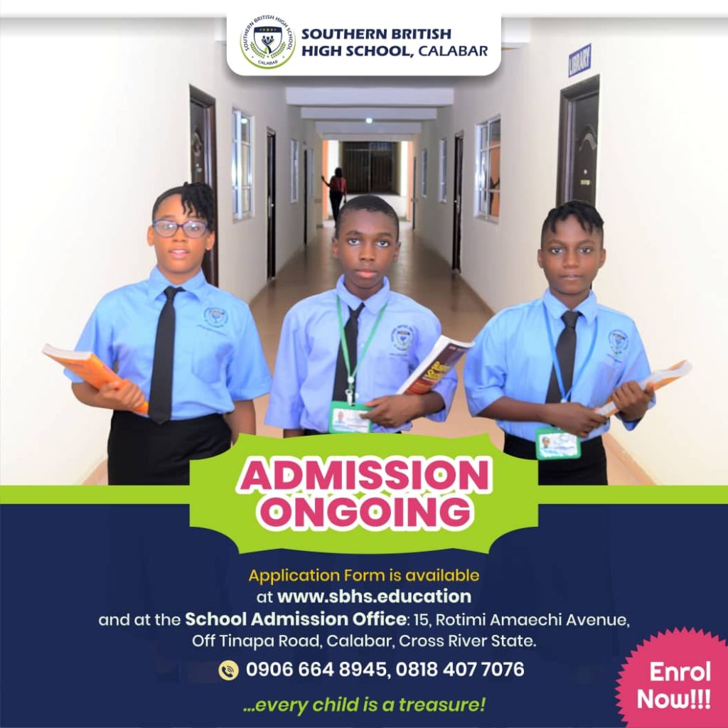 Southern British High School Calabar Announces Entrance Examination, Ongoing Admissions