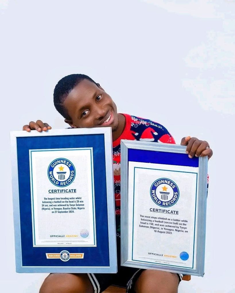 Meet Tonye Soloman: Bayelsa-Born Freestyle Ball Juggler with 2 Guinness World Records