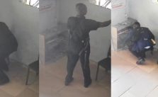 VIDEO: Nigeria Police Officers Photographed on CCTV Stealing Phones from Ondo Store During Community Turmoil