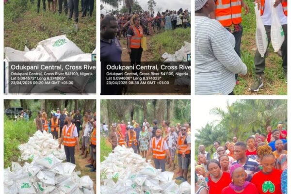 5edab693 cb49 495a a49e becfb9b94e1a Rep. Akiba Distributes Fertilizer to Bacoco Farmers, Restates Commitment to Supporting Livelihoods