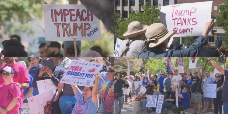 El Paso residents protest against Trump’s policies